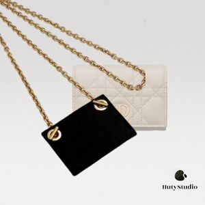 suitable for CHANEL¯ Wallet changed to chain bag accessories blue mouth  cover bag small gold ball bag chain wearing leather chain single purchase  will not hurt the bag liner