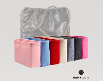 For [Large Jumbo Classic Double Flap] (Slim with Zipper) Purse Insert Bag  Organizer Shaper, Liner Protector - JennyKrafts