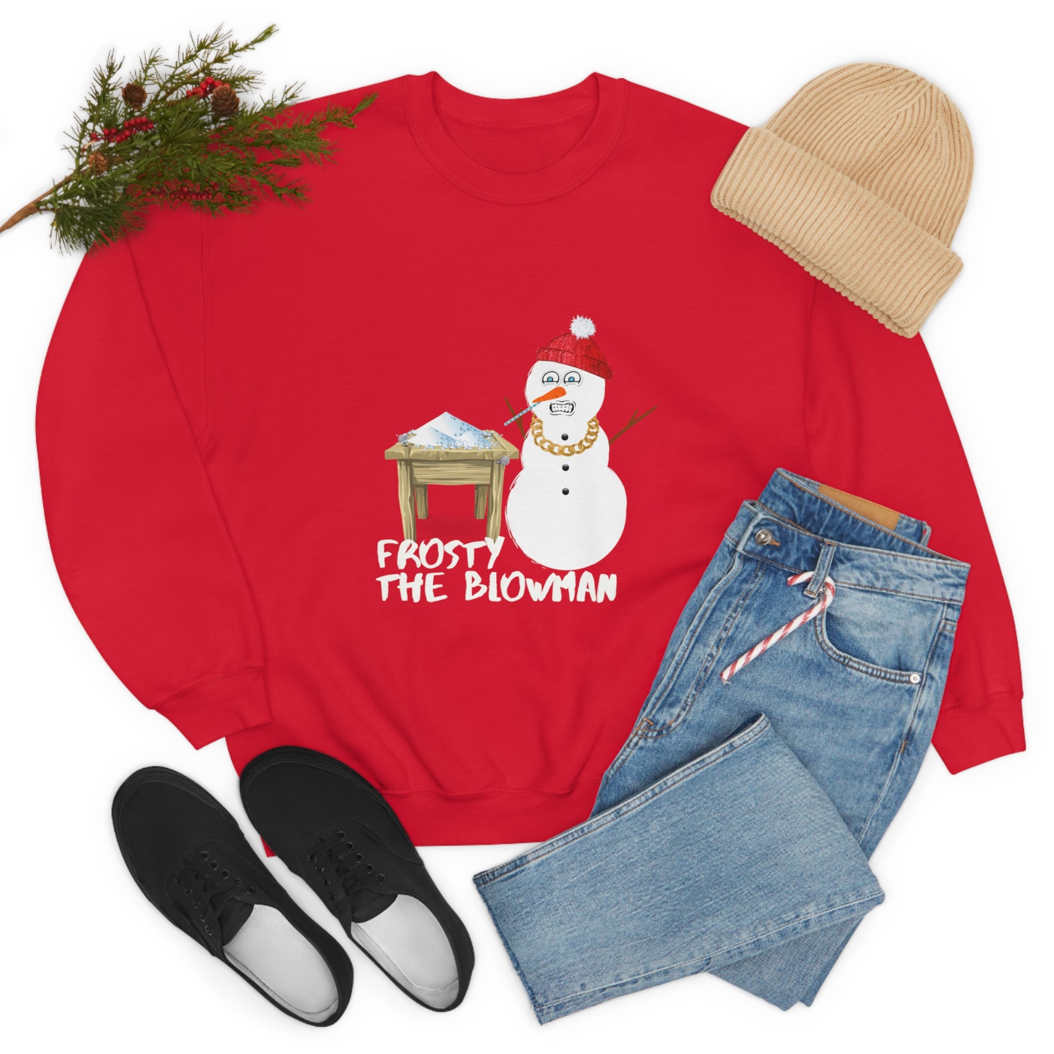 Frosty the blowman sweater hot sale