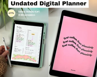 student planner ut Undated Digital Planner for GoodNotes, Digital Planner 2023 for iPad, Minimalist Undated Digital Planner, Digital Planner for Student