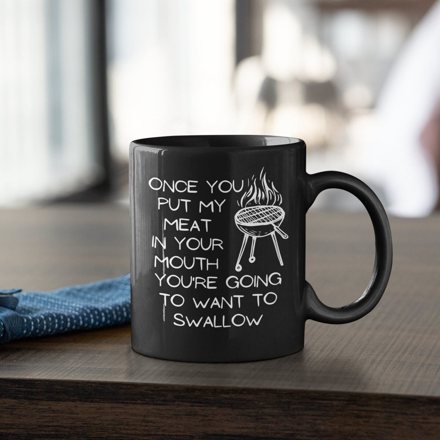 Put Your Coffee Where My Mouth Is! Amazon.com: LookHUMAN Put Your Nuts In My Mouth White 15  main image 3