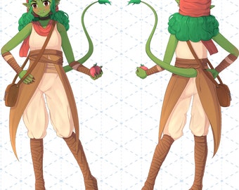 Custom Detailed Character Ref Sheet Commission for your OC or Vtuber