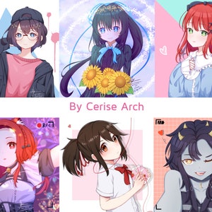 Anime Commission Art | custom anime profile picture portrait, oc or fanart