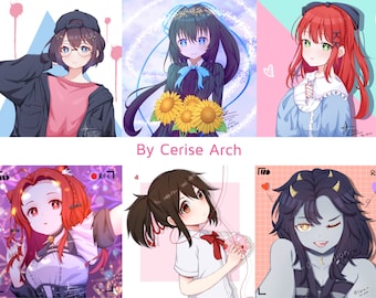 Anime Commission Art | custom anime profile picture portrait, oc or fanart