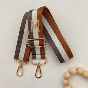 Personalisierter Riemen für Geldbörsen, gestickte Anfangsriemen für die Handtasche, handgemacht, um zu bestellen, Schultertaschenriemen, Handtaschenriemen, Boho-Gurt
