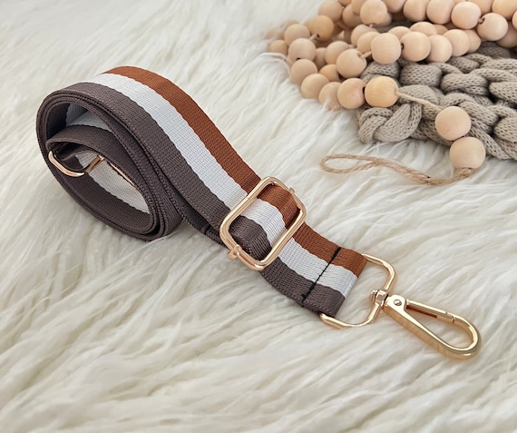 Purse Strap Minimalist Camel & Brown Crossbody Purse Strap, Adjustable Straps  for Purses, Boho Straps for Her , Purse Strap Replacement 
