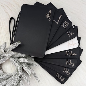 Cartera de mano personalizada, cartera de mano para dama de honor, bolsa de maquillaje personalizada, cartera de mano personalizada, regalo de dama de honor, cartera para salir para mujer