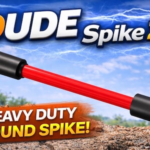 LIL DUDE 6 / ld6 - Ground Mounting Spike Kit  Ham Radio  Carbon Fiber Mast - Dude Spike (2.0) Fits in a Backpack