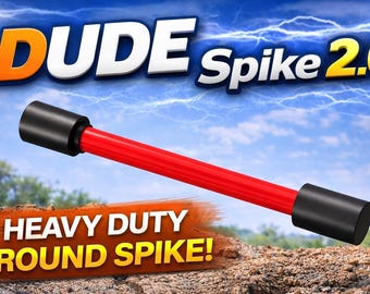 LIL DUDE 6 / ld6 - Kit de soporte para mástil de fibra de carbono para radioaficionado - Dude Spike (2.0) cabe en una mochila
