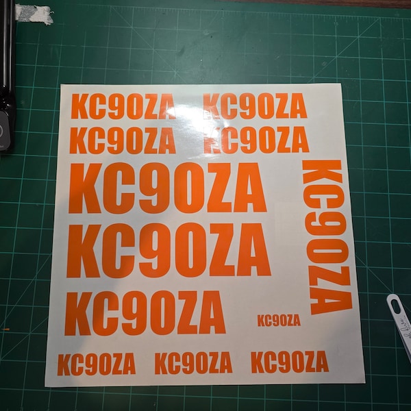 Custom Sheet of  Ham Radio Callsign Vinyl Decals