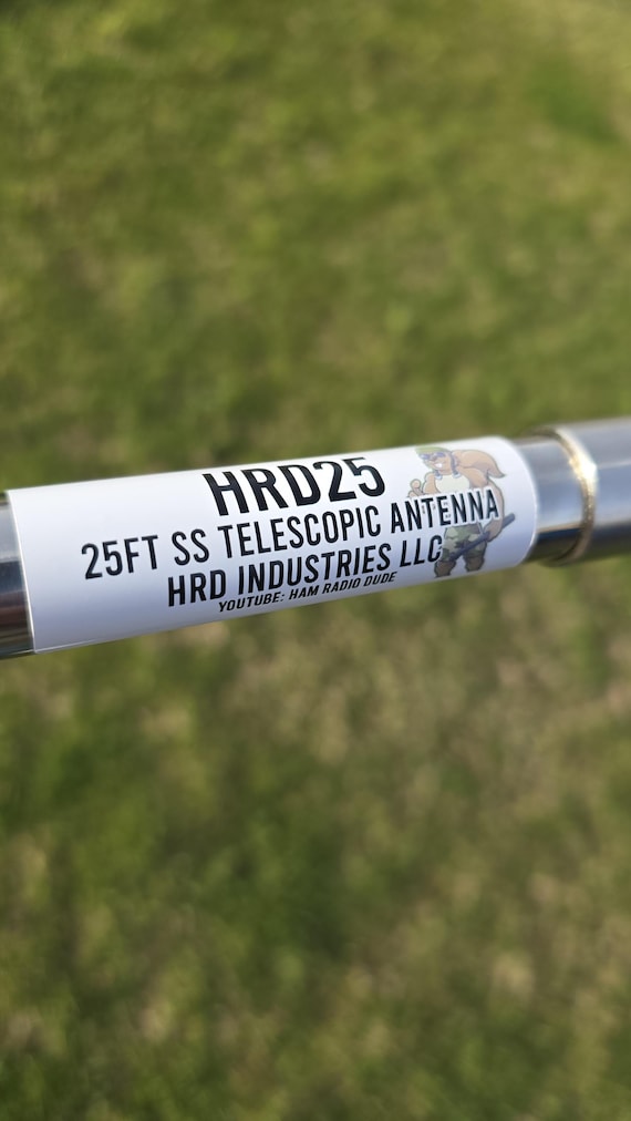 HRD25 Stainless Steel Telescopic Antenna (3/8-24)