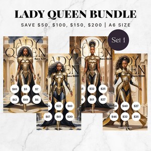 Planificador de ahorros mensuales A6 Lady Queen, Desafío de ahorro de That Girl, Sobre para efectivo, Presupuesto de ahorro mensual A6, Desafío de ahorro, Conjunto 1