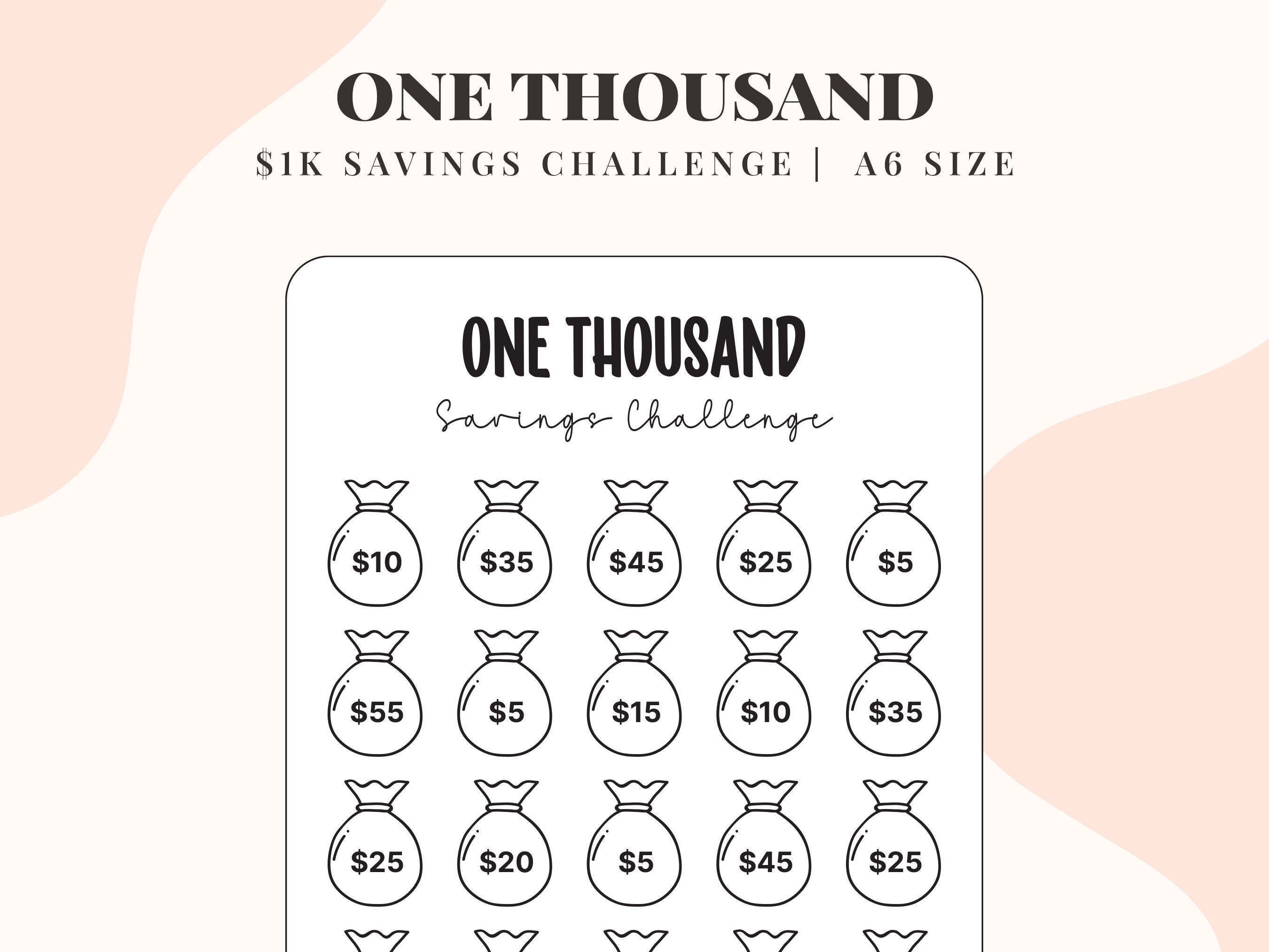 Smash Box Savings Challenge - Etsy