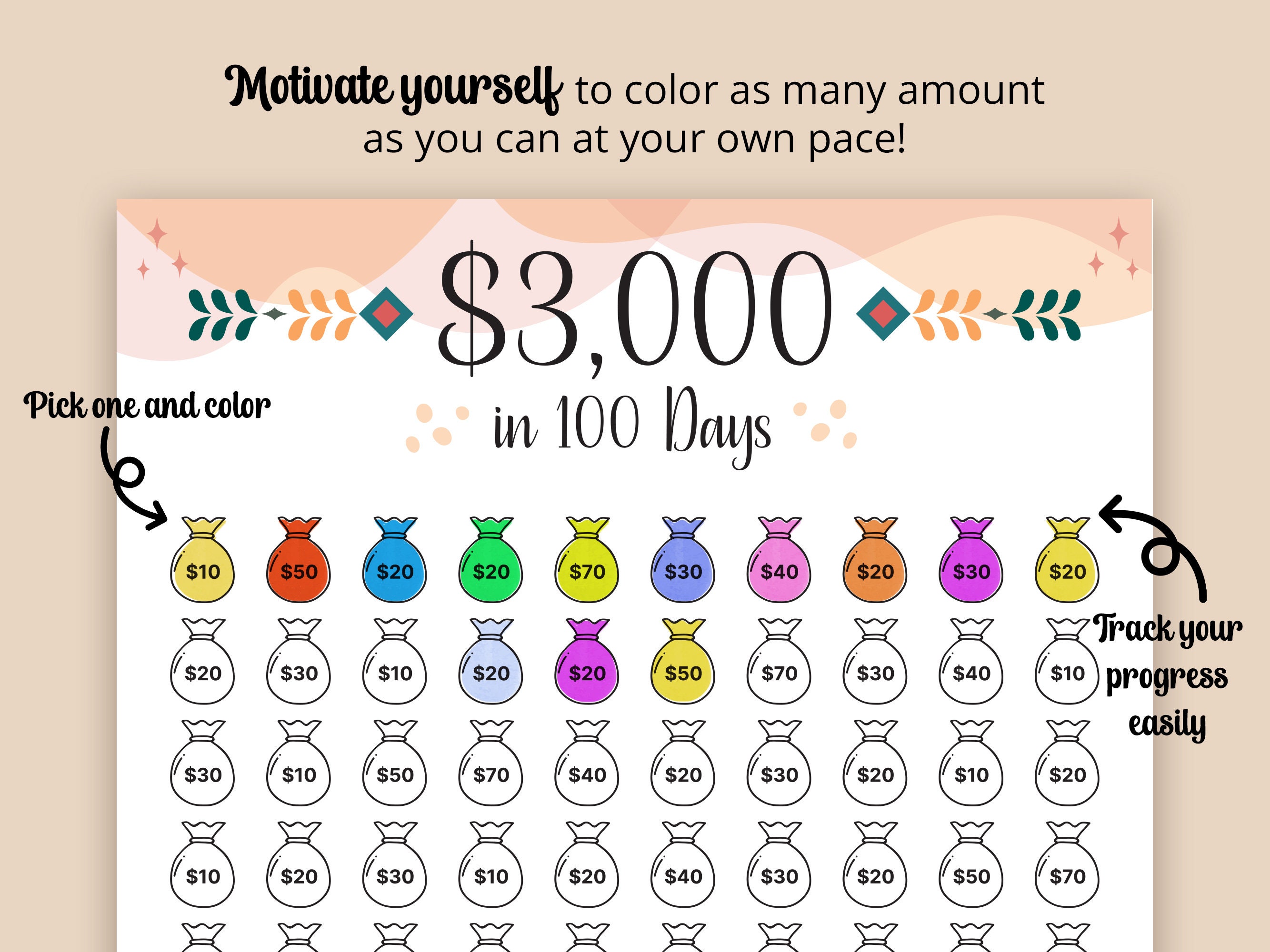 100days savings challengeスマイル Nj_saving （Hariharan Narayanan  