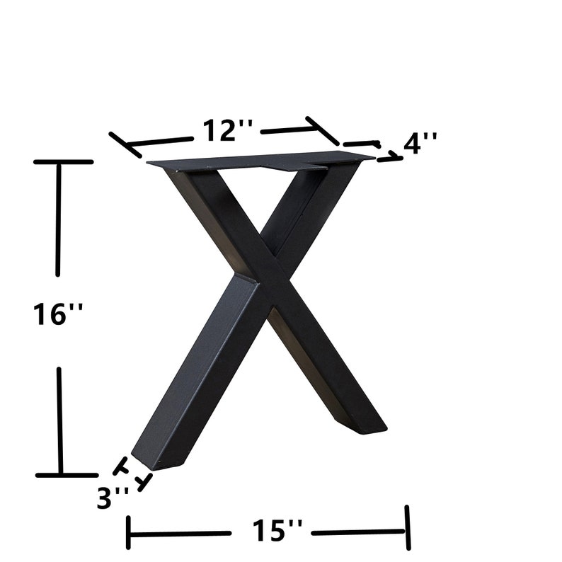 2 Pcs Furniture Legs Rustic X Shape Table Legs Heavy Duty Etsy