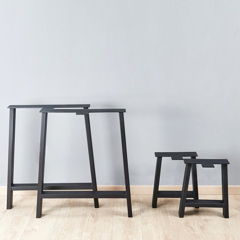 Furniture Legs Set of 2 Rustic H Shape Table Legs Heavy Duty Etsy