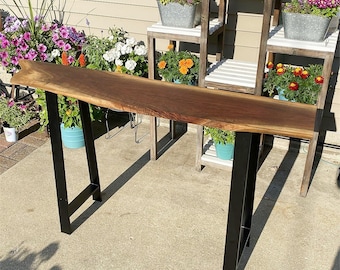 16-32" Heavy Duty H-Shape Metal Table Legs, Set of 2 Black Industrial Iron Legs