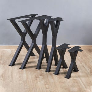 Heavy Duty Metal V Table Legs (Set of 2): Mid-Century Modern DIY