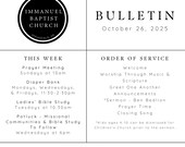 Church Bulletin Template
