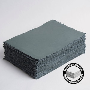 8,3” x 11,7” (A4) 300 g/m², carta con bordo verde scuro, carta cotone, carta per inviti, nozze d’arte, carta per calligrafia