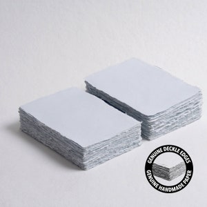 4,1" x 5,8" (A6) 300 g/m2, papel Deckle Edge azul celeste // papel de algodão, papel para convite, casamento de belas artes, papel para caligrafia, papel para jato de tinta
