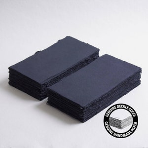 4,3” x 8,7” 200 g/m², carta con bordo nero, carta cotone, carta per inviti, nozze d’arte, carta per calligrafia, carta con bordo intagliato