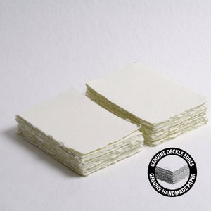 4,1” x 5,8” (A6) 300 g/m², carta con bordo avorio, carta cotone, carta per inviti, nozze d’arte, carta per calligrafia, carta fatta a mano