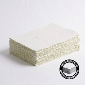 5" x 7" 300 g/m², carta con bordo in avorio e paglia // carta di cotone, carta per inviti, matrimonio d'arte, carta per calligrafia, carta fatta a mano