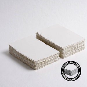 4,1” x 5,8” (A6) 200 g/m², carta con bordo blush, carta cotone, carta per inviti, nozze d’arte, carta per calligrafia, carta fatta a mano