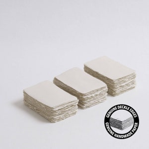 3,5 x 2,25 po. (marque-place) 200 g/m², bords transparents sable clair//papier de coton, papier d'invitation, beaux-arts de mariage, papier de calligraphie