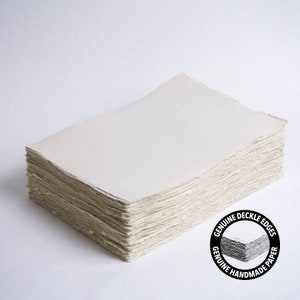 8,3” x 11,7” (A4) 300 g/m², carta con bordo sabbia chiaro, carta cotone, carta per inviti, nozze d’arte, carta per calligrafia