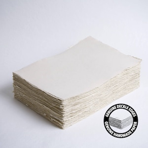 8,3” x 11,7” (A4) 200 g/m², carta con bordo sabbia chiaro, carta cotone, carta per inviti, nozze d’arte, carta per calligrafia