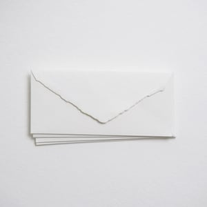 3,5 "x 7,5" (Geschenk Umschlag), weiße Büttenrand Umschläge // Einladung Umschläge, Baumwolle Umschläge, Fine Art Hochzeit, Hochzeitsumschläge