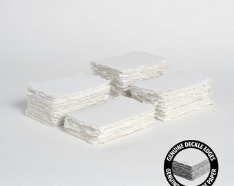 3.1 "x 2" (Tischkarte) 300 g/m², weißes Büttenpapier // Fine Art Hochzeit, Einladungspapier, Kalligraphiepapier