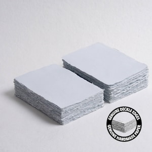 4,1" x 5,8" (A6) 200 g/m2, papel Deckle Edge azul celeste // papel de algodão, papel para convite, casamento de belas artes, papel para caligrafia, papel para jato de tinta