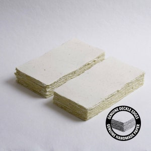 4,3" x 8,7" 300 g/m², carta con bordo in avorio e paglia // carta di cotone, carta per inviti, matrimonio d'arte, carta per calligrafia, carta a getto d'inchiostro