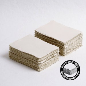 12.875 "x 3.5" (4-Stäbchen) 200 g/m², Sandfarbenes Büttenpapier // Baumwollpapier, Hochzeitspapier, Kalligraphiepapier