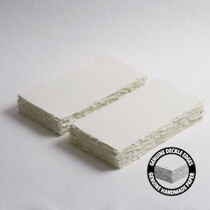 4,3” x 8,7” 200 g/m², carta con bordo avorio, carta cotone, carta per inviti, nozze d’arte, carta per calligrafia, carta con bordo intagliato