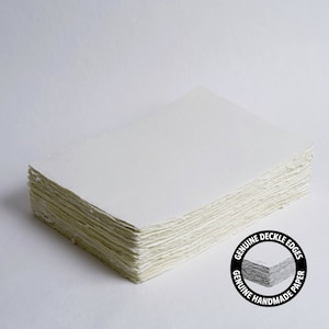 8,3” x 11,7” (A4) 300 g/m², carta con bordo avorio, carta cotone, carta per inviti, nozze d’arte, carta per calligrafia, carta fatta a mano