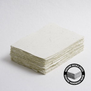 5,8" x 8,3" (A5) 300 g/m², carta con bordi in avorio e paglia // carta di cotone, carta per inviti, matrimonio d'arte, carta per calligrafia