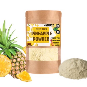 Freeze Dried Pineapple Powder – Tropical Fruit for Smoothies, Baking & Drinks
