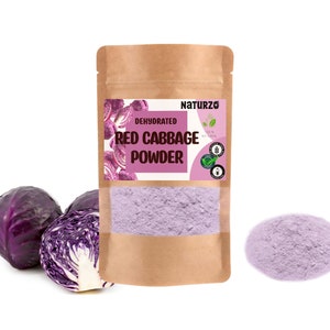 Dehydrated Red cabbage powder dried vegetable raw 100% natural purple food coloring For vegan, baking, vitamins without additives or sugar