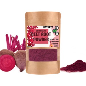 Dehydrated Beet root powder dried raw natural vitamin. For smoothies, vegan, baking, hot drinks food coloring without additives or sugar