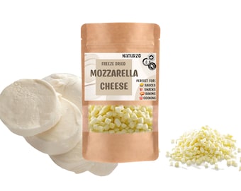 Cubetti di mozzarella liofilizzata a base di formaggio 100% Senza glutine, Keto friendly, condimento per salse popcorn nacho lunga durata