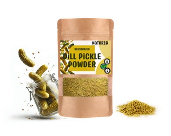Dehydrated Dill pickle powder dried gherkins powdered vegetable natural For dips, baking, vitamins without preservatives vegan non gmo