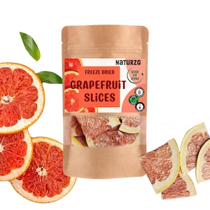 Freeze dried Grapefruit slices with no additives for drink infusion, kombucha, flavoured water, natural cake decoration, smoothies, weddings