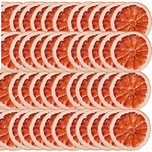100pcs Dehydrated Grapefruit slices. Dried citrus in bulk. Safe for drinks and consumption. Natural cocktail garnish decoration.
