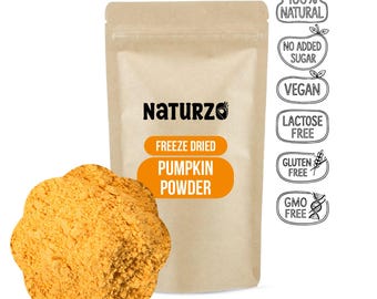 Freeze Dried Pumpkin Powder – Superfood for Smoothies, Baking, Baby Food & Wellness