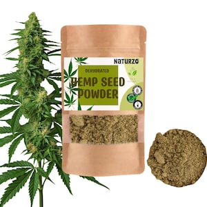 Organic Hemp Seed Powder | High-Protein Superfood for Smoothies, Baking, Cooking | Vegan, Gluten-Free, Non-GMO | 100% Natural Protein Powder