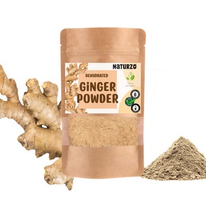 Dehydrated Ginger root powder dried Zingiber officinale vegetable raw 100% natural For vegan, baking, vitamins without additives or sugar